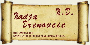 Nadja Drenovčić vizit kartica